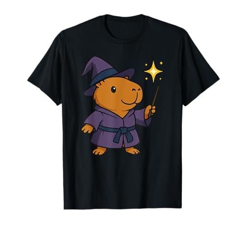 Lustiger Abra Capybara Zauberer Tierliebhaber Jungen Mädchen Kinder T-Shirt von CapybaraAxis1