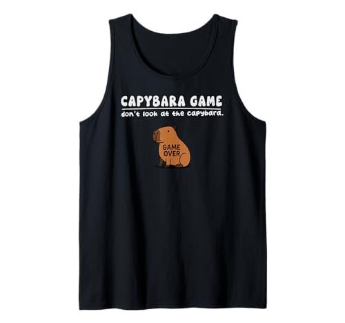 Lustiges Capybara-Spiel Don't Look Game Over Boys Girls Kids Tank Top von CapybaraAxis1