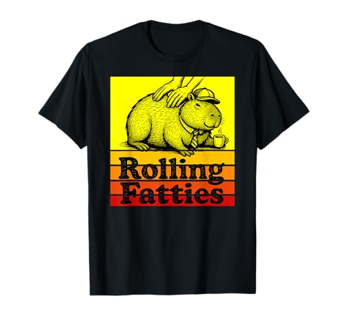 Lustiges Capybara-Tiertier Rolling Fatties Kaffee Jungen Mädchen Kinder T-Shirt Lustiges Capybara-Tiertier Rolling Fatties Kaffee Jungen Mädchen Kinder T-Shirt von CapybaraAxis1