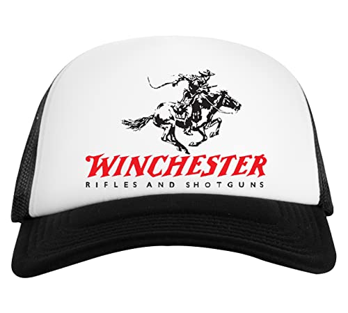 51. Winchester Logo Weiß Schwarz Unisex Baseball Cap White Black von Capzy