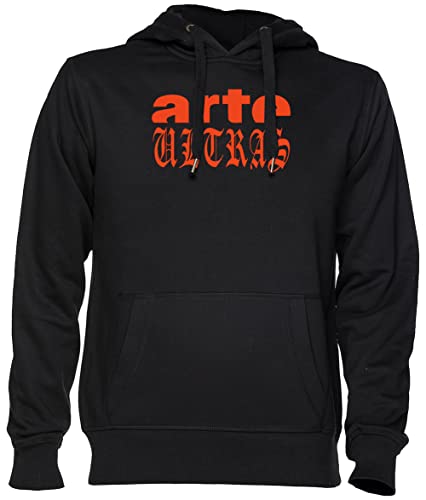 Capzy Arte Ultras - The Original Schwarz Kapuzenpullover Sweatshirt Unisex Herren Damen Black Unisex Hoodie von Capzy