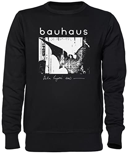 Capzy Bauhaus - Bat Wings - Bela Lugosis Dead Schwarz Jumper Sweatshirt Unisex Herren Damen Black Unisex Jumper von Capzy