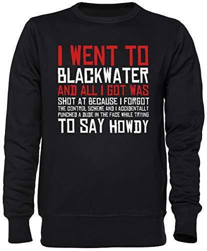 Capzy I Went to Blackwater Schwarz Jumper Sweatshirt Unisex Herren Damen Größe S Black Unisex Jumper Size S von Capzy