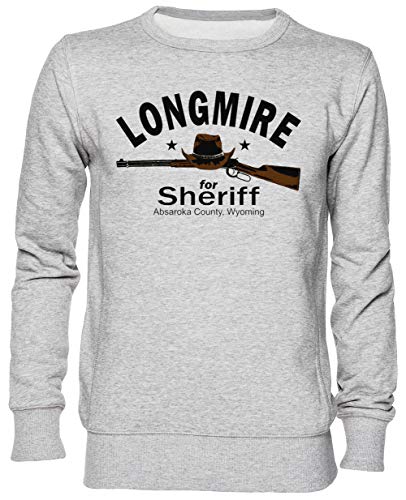 Capzy Longmire for Sheriff Grau Jumper Sweatshirt Unisex Herren Damen Größe XXL Grey Unisex Jumper Size XXL von Capzy