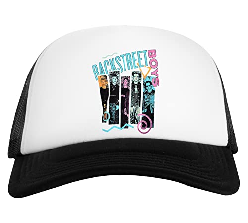 Capzy Popmusik Bringt Erinnerung An Backstreet Weiß Schwarz Unisex Baseball Cap White Black von Capzy