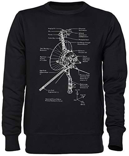 Capzy Reisende 1 Schematisch Schwarz Jumper Sweatshirt Unisex Herren Damen Black Unisex Jumper von Capzy