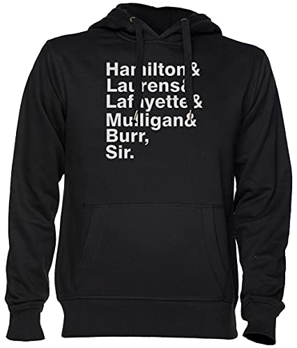 Capzy The Hamilton Crew Surname Schwarz Kapuzenpullover Sweatshirt Unisex Herren Damen Größe M Black Unisex Hoodie Size M von Capzy