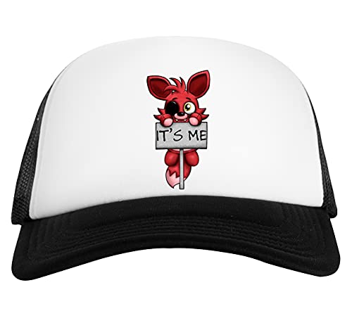 FNAF Plush Foxy It's Me Weiß Schwarz Unisex Baseball Cap White Black von Capzy