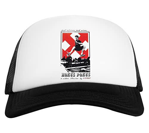 Hokus Pokus, H-Street Skateboard Weiß Schwarz Unisex Baseball Cap White Black von Capzy