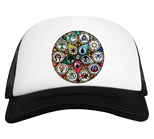 MTG Befleckt Glas Weiß Schwarz Unisex Baseball Cap White Black Unisex von Capzy