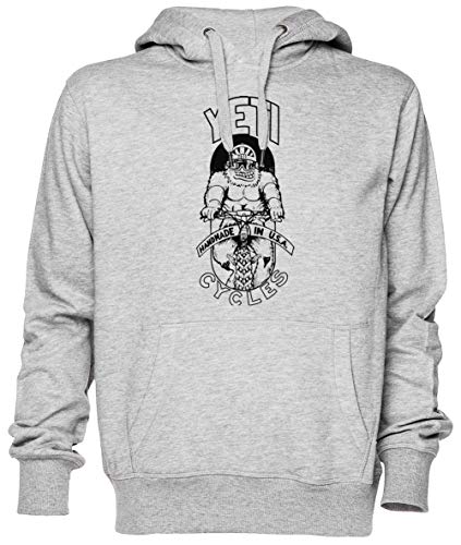 Yeti Cycles Graues Grau Kapuzenpullover Sweatshirt Unisex Herren Damen Grey Unisex Hoodie von Capzy