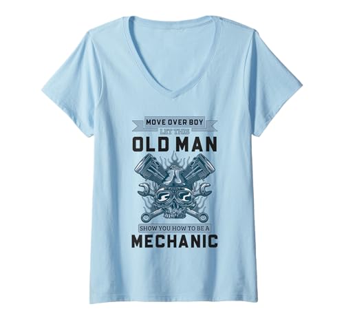 Damen Lustige Automechaniker Autoreparatur Automotive Mechaniker Werkzeuge T-Shirt mit V-Ausschnitt Damen Lustige Automechaniker Autoreparatur Automotive Mechaniker Werkzeuge T-Shirt mit V-Ausschnitt von Car Enthusiast And Auto Mechanic Gift Store