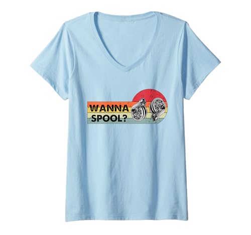 Damen Lustige Turbo-Auto-Enthusiasten, Autorennen, Drifting Wanna Spule T-Shirt mit V-Ausschnitt Damen Lustige Turbo-Auto-Enthusiasten, Autorennen, Drifting Wanna Spule T-Shirt mit V-Ausschnitt von Car Enthusiast And Auto Mechanic Gift Store