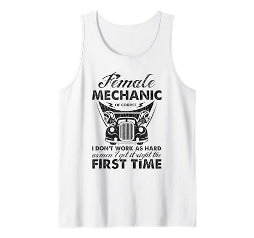 Auto Mechaniker Mädchen Auto Reparatur Lustig Weiblich Mechaniker Tank Top von Car Mechanic Gift Ideas