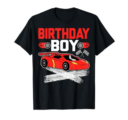 12th Birthday Boy Checkered Flag Car Racer 12 Years Old T-Shirt von Car Racing 12th Birthday Gifts Co.