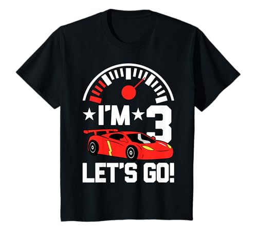 I'm 3 Let's Go Lustiger Rennwagen Racer Kinder 3. Geburtstag T-Shirt I'm 3 Let's Go Lustiger Rennwagen Racer Kinder 3. Geburtstag T-Shirt von Car Racing 3rd Birthday Gifts Co.