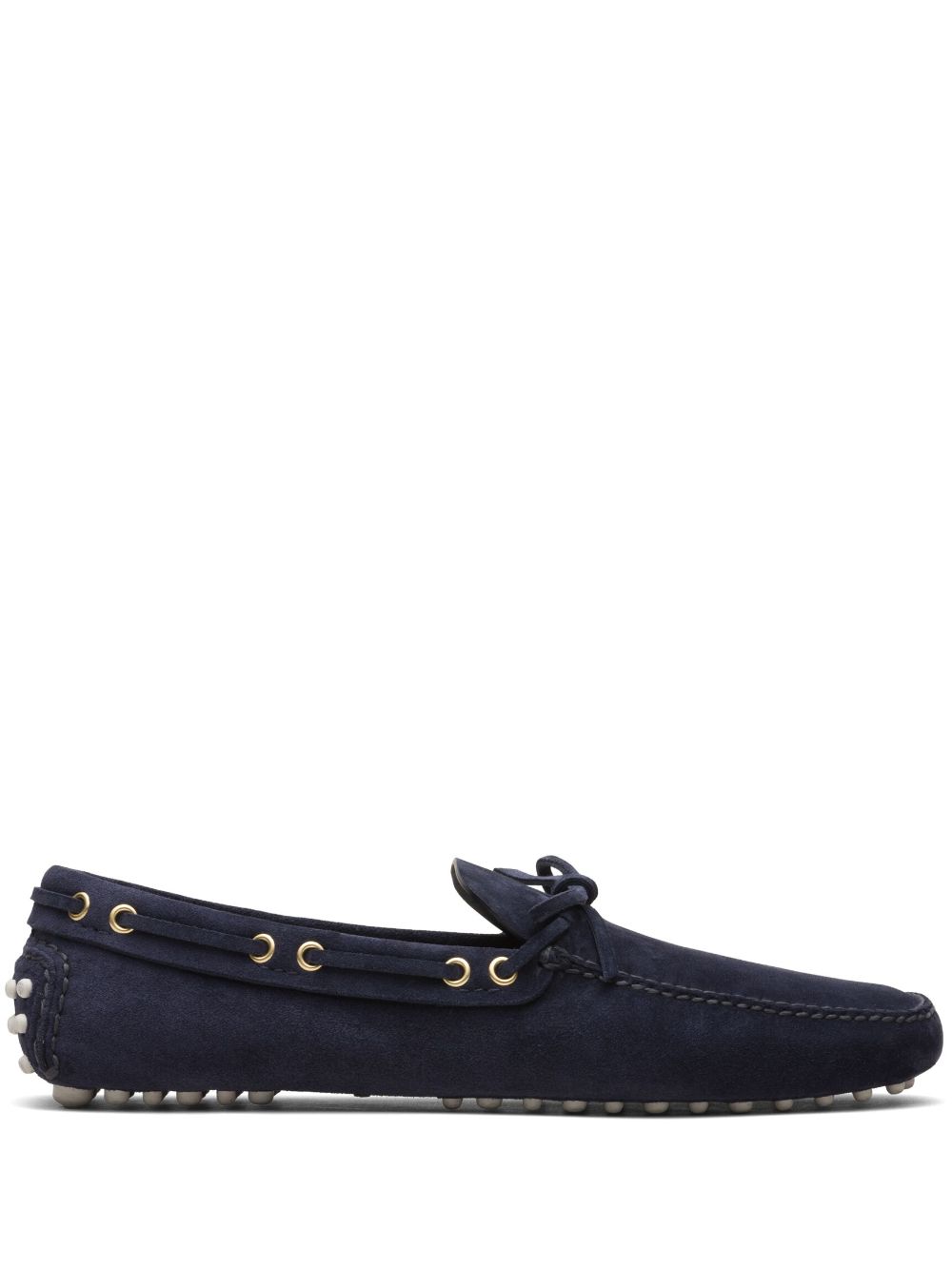 Car Shoe Lux Driving Loafer aus Wildleder - Blau von Car Shoe