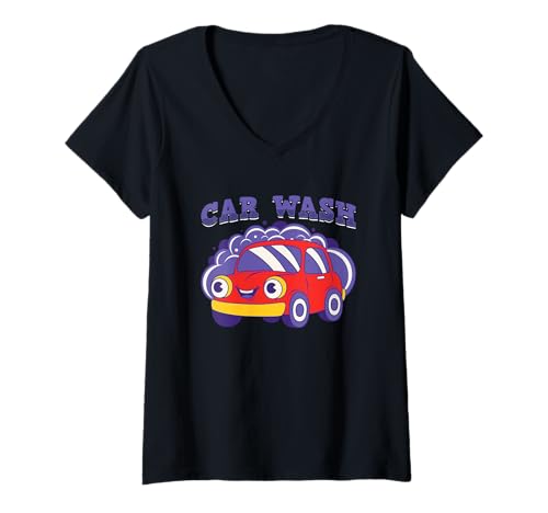 Damen Auto Detailing Autowäsche Auto Detailer Lustige Autowäsche T-Shirt mit V-Ausschnitt Damen Auto Detailing Autowäsche Auto Detailer Lustige Autowäsche T-Shirt mit V-Ausschnitt von Car Wash Auto Detailing Business Gift