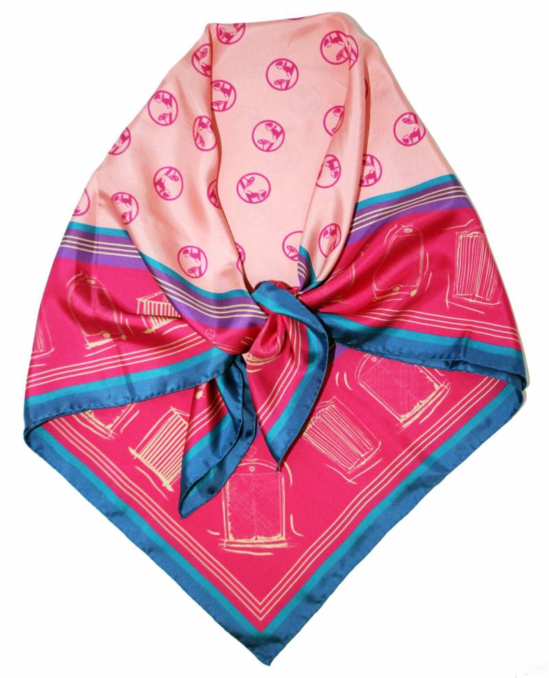 Mädchen Und Gitter Seidentwill Auto Schal, Rubin von CarScarves
