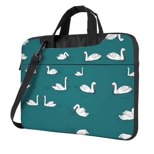 Cute Swans Multifunktionale Laptoptasche - Wasserdichte Arbeit Aktentasche Laptop Tasche - Ideal für Damen und Herren von CarXs