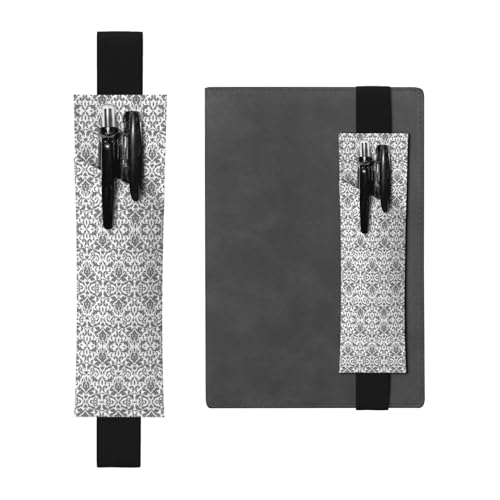 Decor Stiftehalter aus Leder, vielseitig, verstellbar, mit elastischem Band, Weiß / Schwarz von CarXs