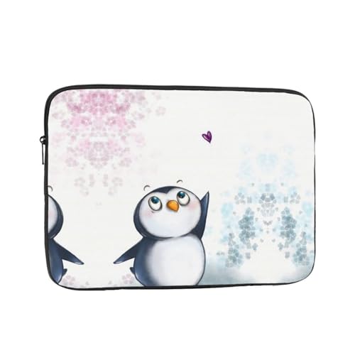 Laptoptasche I Love Penguins – schlanke Laptoptasche für 10-17 Zoll Geräte, ultra-schützende Laptop-Hülle Schultertasche von CarXs