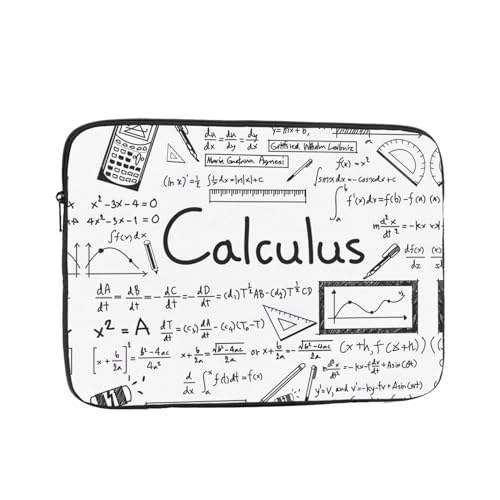 Math Geometrie Geek Calculus Laptoptasche – Schlanke Laptoptasche für 10-17 Zoll Geräte, ultra-schützende Laptop-Hülle Schultertasche von CarXs