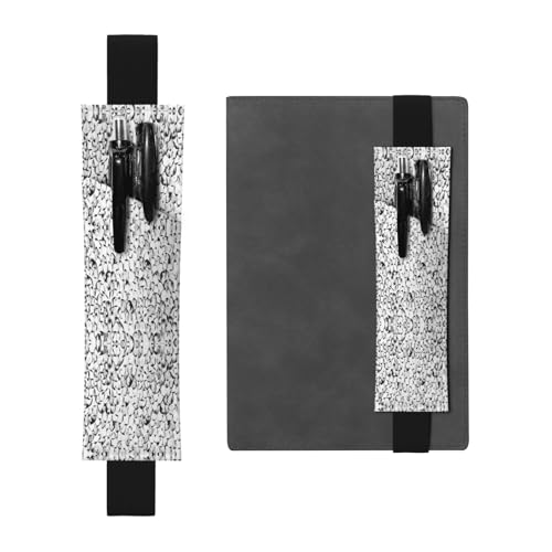 Stylisches Pinguin-Muster, vielseitig, verstellbar, Leder-Stifthalter, Lesezeichen, perfektes Gummiband für Tagebücher, Tasche von CarXs