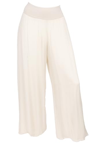 Cara Mia Hose Seide Damen Neu Sommer Viele Farben Haremshose 36 38 40 42 Creme von Cara Mia