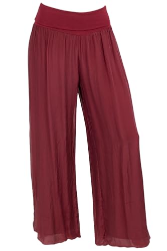Cara Mia Hose Seide Damen Neu Sommer Viele Farben Haremshose 36 38 40 42 Bordeaux von Cara Mia