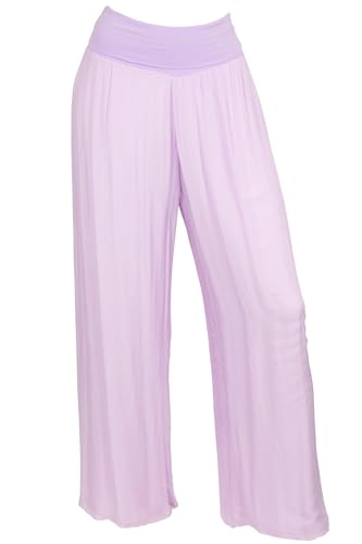 Cara Mia Hose Seide Damen Neu Sommer Viele Farben Haremshose 36 38 40 42 Flieder von Cara Mia