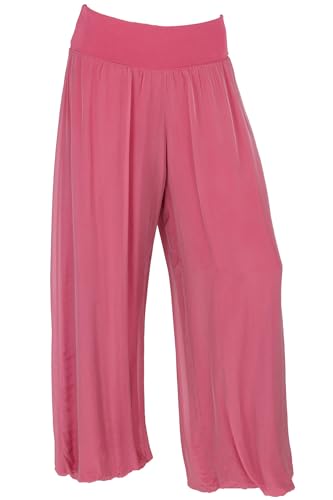 Cara Mia Hose Seide Damen Neu Sommer Viele Farben Haremshose 36 38 40 42 Himbeere von Cara Mia