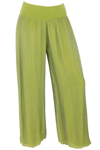 Cara Mia Hose Seide Damen Neu Sommer Viele Farben Haremshose 36 38 40 42 anisgrün von Cara Mia