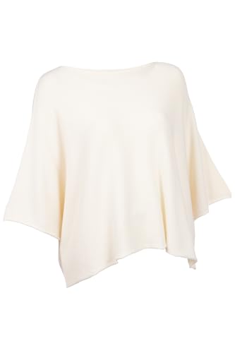 Cara Mia Kurzer Eleganter Pullover für Damen mit Halbarm Viskose 38-44 one Size Creme von Cara Mia