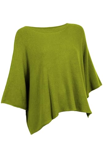 Cara Mia Kurzer Eleganter Pullover für Damen mit Halbarm Viskose 38-44 one Size Kiwi von Cara Mia
