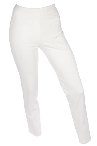 Cara Mia Slim Fit Chino Damen Baumwollmix mit Komfortstretch viele Farben 36-44 weiß XL von Cara Mia