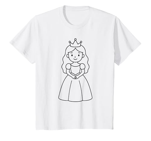 Prinzessin zum Ausmalen für Mädchen 3–4 Jahre | Geschenkidee T-Shirt Prinzessin zum Ausmalen für Mädchen 3–4 Jahre | Geschenkidee T-Shirt von CaraLuisa