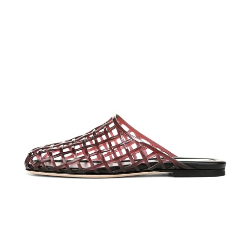 Caradise Jelly Slides Schuhe für Damen, zum Reinschlüpfen, durchsichtiges Netzgewebe, flache Schuhe, geschlossene Zehen, Geleesandalen, Pantoletten, bequeme Sommerhausschuhe, Schokolade, 40 EU Caradise Jelly Slides Schuhe für Damen, zum Reinschlüpfen, durchsichtiges Netzgewebe, flache Schuhe, geschlossene Zehen, Geleesandalen, Pantoletten, bequeme Sommerhausschuhe, Schokolade, 40 EU von Caradise