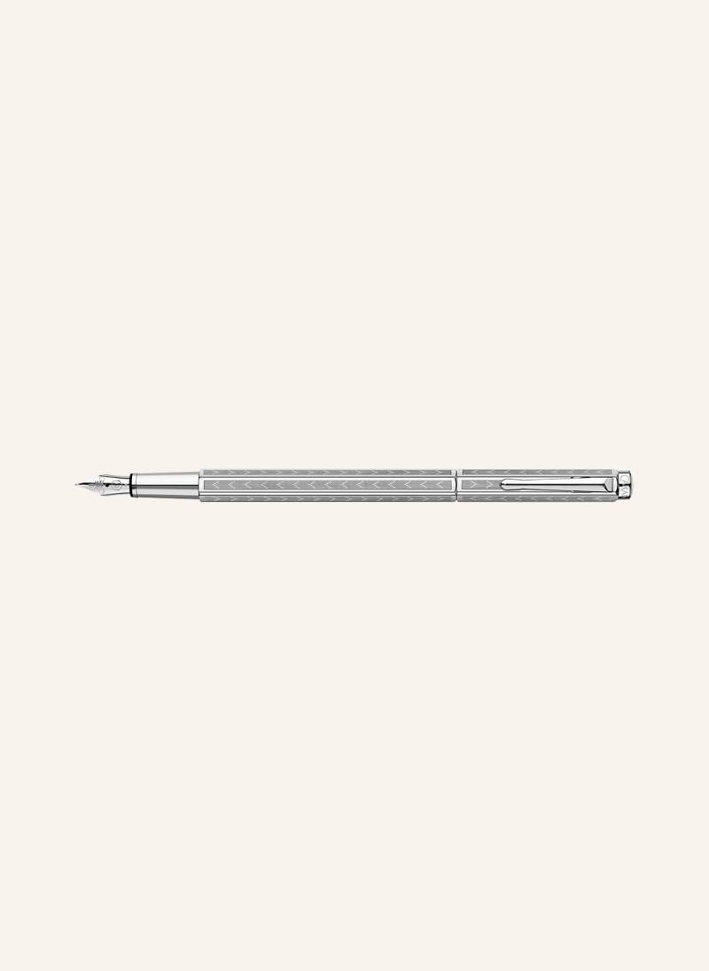 Caran D'ache Füllfederhalter Ecridor Chevron silber von Caran d'Ache