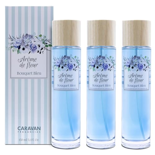 3 x Flasche 150 ml Caravan Aroma-Blumenstrauß blau von Caravan