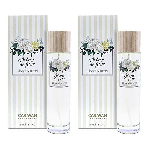 Caravan 2er Set Fläschchen 150 ml Duft Blume weiß von Caravan