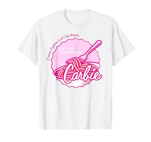 Carbie Girl Retro Pasta Lover Pink Carbs Lustiges Abnehmen T-Shirt Carbie Girl Retro Pasta Lover Pink Carbs Lustiges Abnehmen T-Shirt von Carbie Girl In A Carbie World