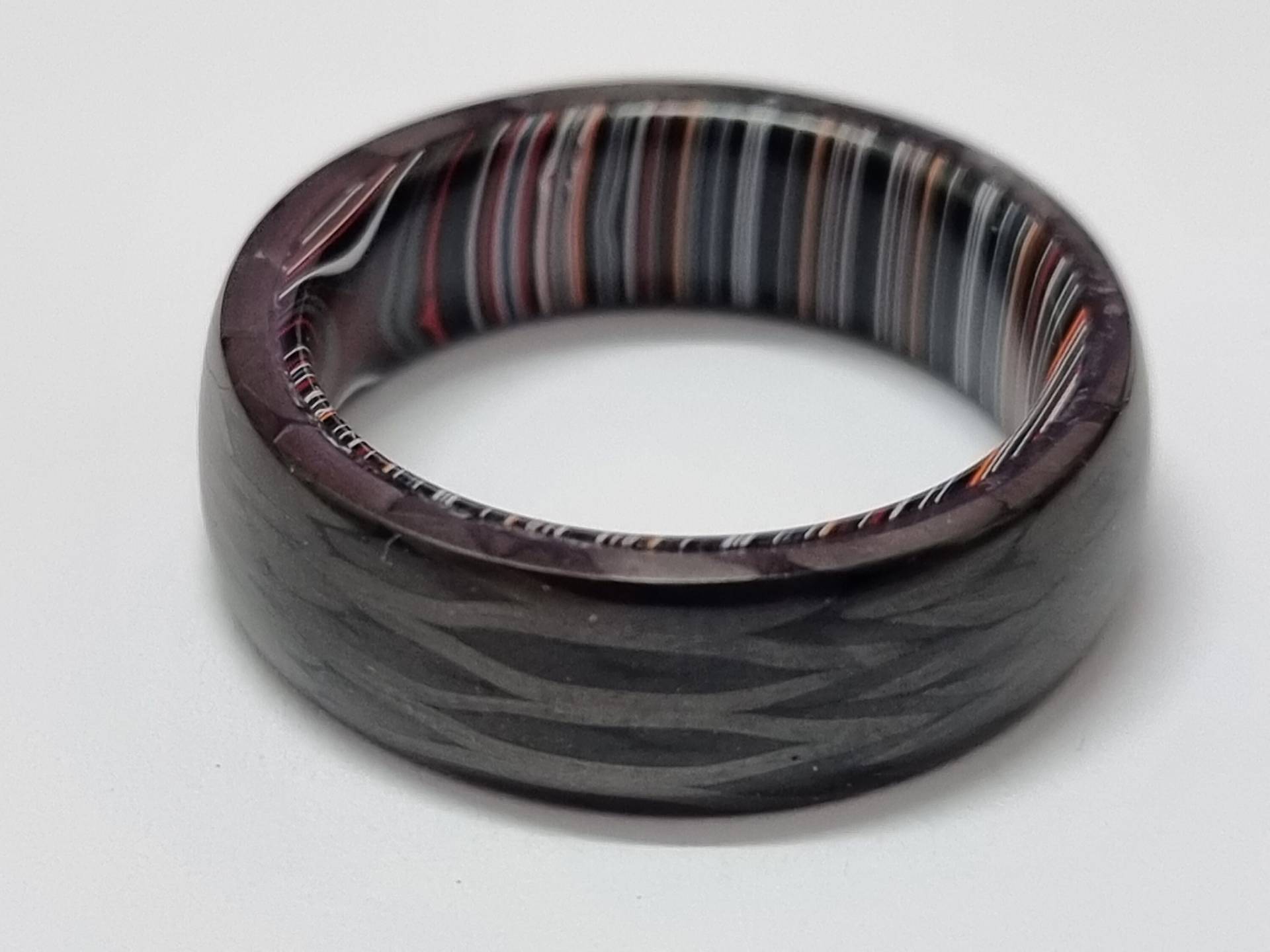 Carbonfaser Und Fordit Ring. Schmuck, Ring, Ehering, Carbon von CarboNwoodRings