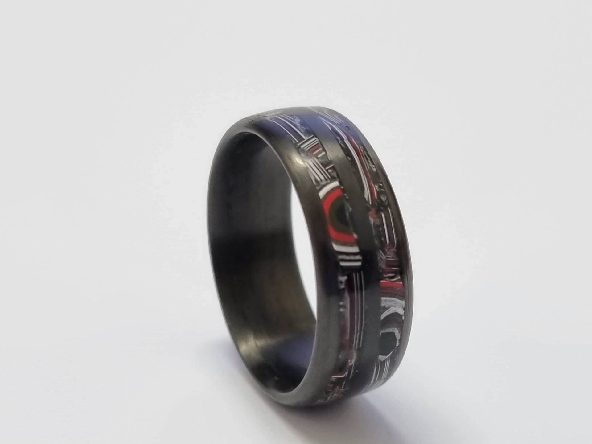 Carbonfaser Und Fordit Ring. Schmuck, Ring, Ehering, Trauring, Carbon 8 Mm Breite von CarboNwoodRings