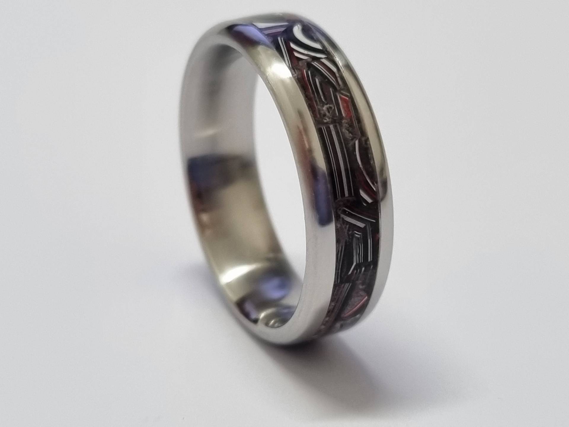 Fordit Ring, Schmuck, Ehering, Frauen Herrenring, Silberring von CarboNwoodRings