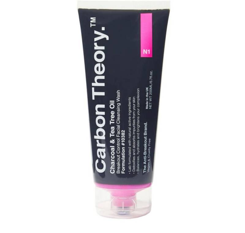 Carbon Theory Körperpflegemittel Charcoal & Teebaumöl Breakout Control Gesichtsreinigung 200 ml von Carbon Theory