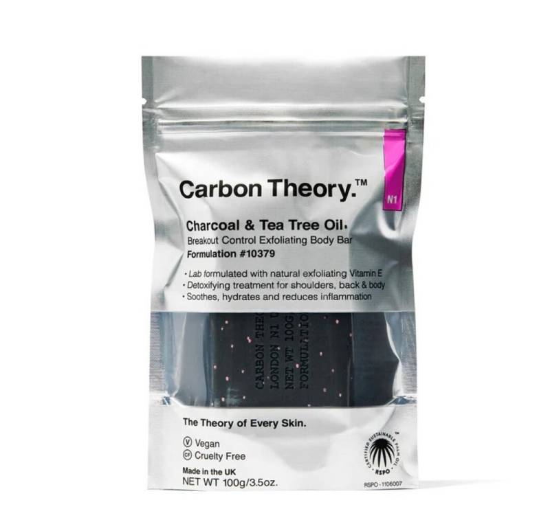 Carbon Theory Körperpflegemittel Holzkohle & Teebaumöl Breakout Control Exfoliating Body Bar 100 g von Carbon Theory