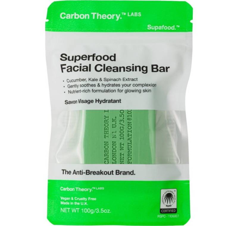 Carbon Theory Körperpflegemittel Superfood Gesichtsreinigungsseife (Facial Cleansing Bar) 100 g von Carbon Theory