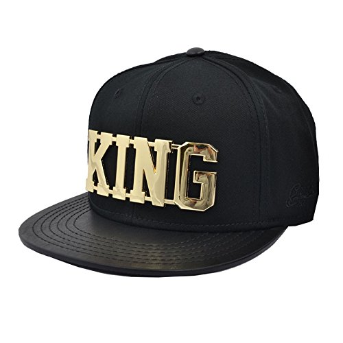 King Gold Metal Visor Snapback Cap - (JB1714) von Carbon212