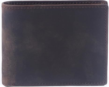 Carbosing Herren Echtes Leder Slim Bifold Wallet Weiches Leder Geldbörse für Männer Echtes Rindsleder Klassische Geldbörsen mit 7 Kreditkartenfächern, 2 Geldscheinfächern in Geschenkbox (Dunkelbraun) von Carbosing